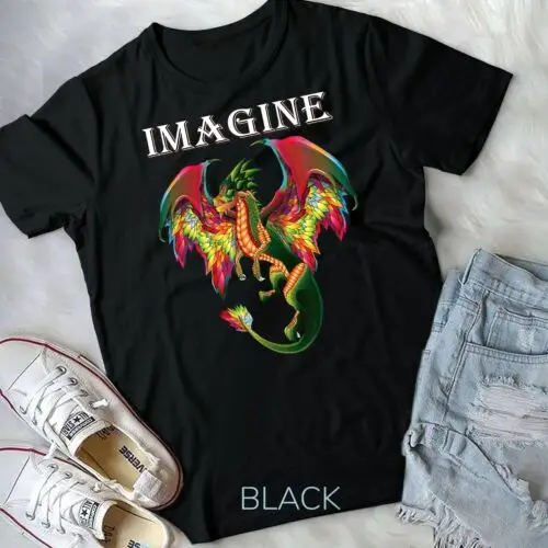 

Imagine Being A Dragon Breathing Fire Magical Wings Boys Men Unisex T-shirt