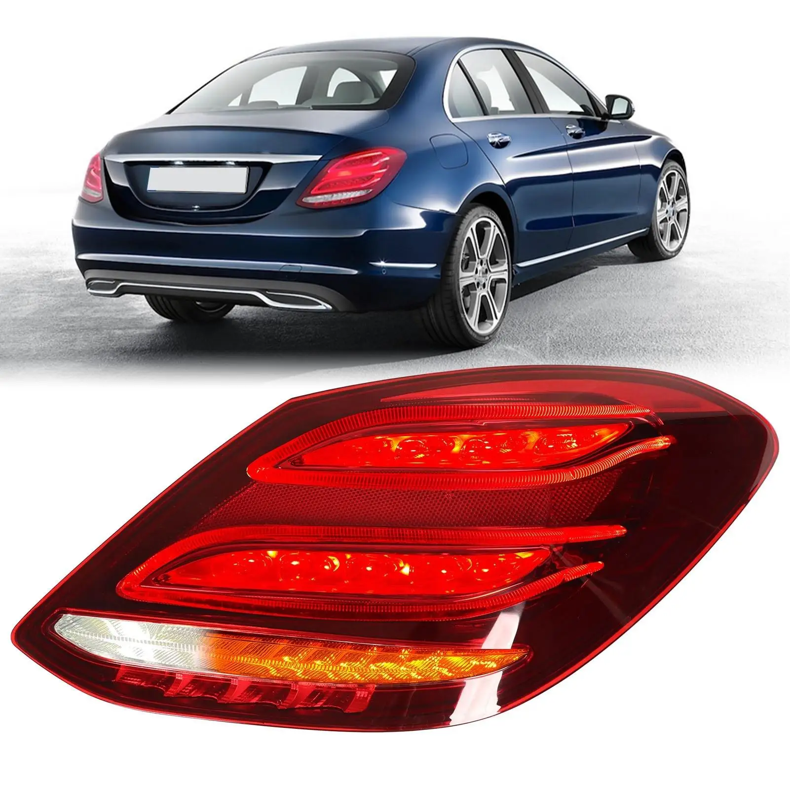 for car Right Side LED Tail Light PMMA Impact Resistant Easy Install Brightness AliExpress A2059062102