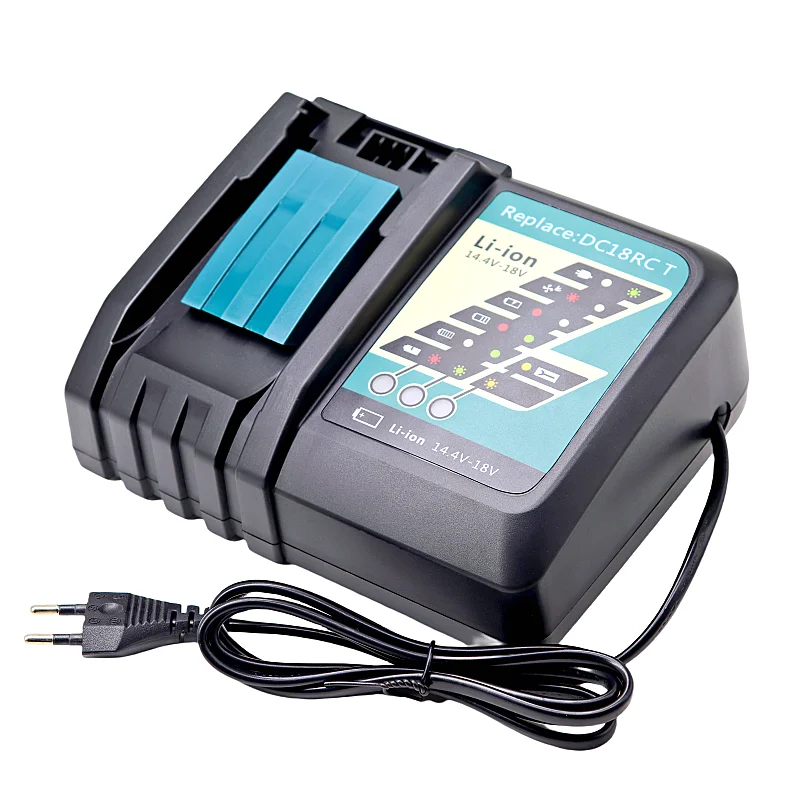 DC18RC Rapid Battery Charger Compatible with Makita 14.4V-18V Li-ion Battery BL1415 BL1430 BL1815 BL1830B BL1850B BL1860B