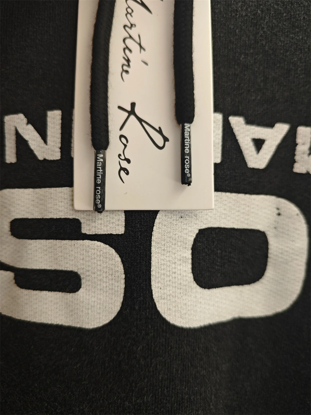 25FW MARTINE ROSE هوديي مقنعين الرجال النساء أفضل جودة البلوفرات المتضخم