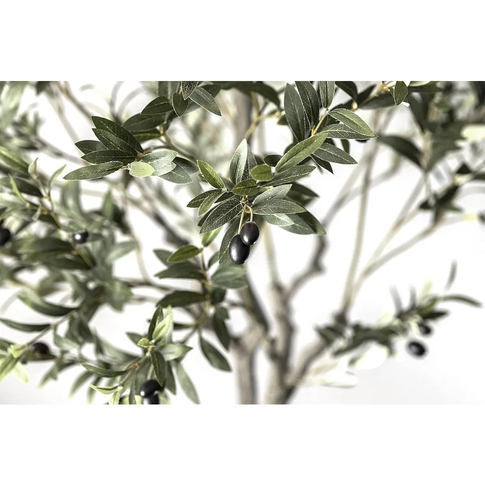 Olive Tree Artificial 7 Feet Tall, Fake Indoor Tree, Faux Decorative Tree