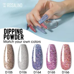 ROSALIND proszek do zanurzania paznokci 20g Dip Pure Dust Manicure i dekoracja Dip przedłużanie żelu do paznokci Nail Art Design suszenie na powietrzu