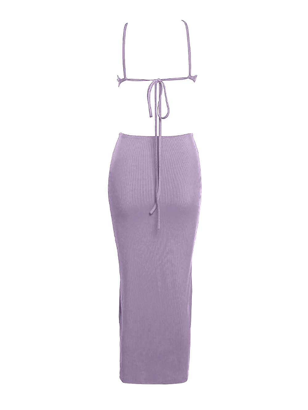 Elegant Purple Bodycon Maxi Dress - Stylish Long Skirt for Women, Perfect for Parties and Special Occasions