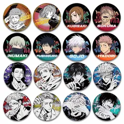 Cute Anime Characters Brooch Pins Satoru Gojo Yuji Itadori Ryomen Megumi Cartoon Badge Bag Clothing Accessories Jewelry Gifts