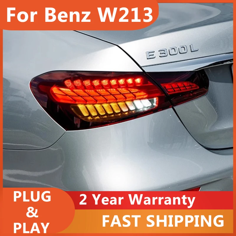 

Car Accessories for Mercedes W213 Tail Lamp 2020-2023 W213 Taillight Benz E260 E300 Rear DRL Turn Signal Fog Brake Reversing