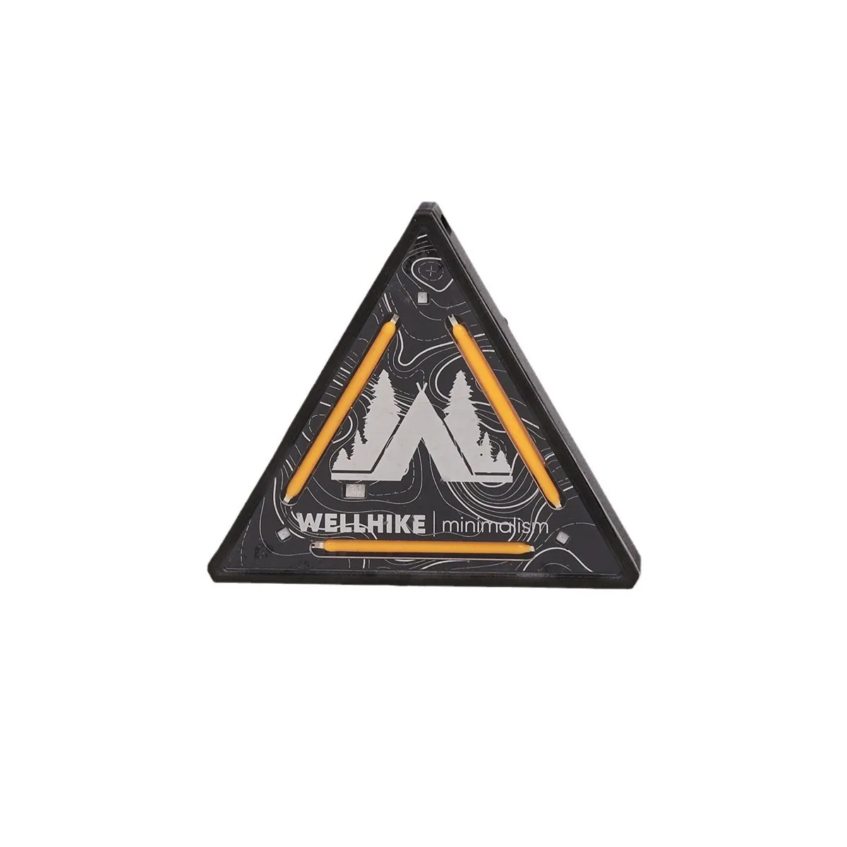 Magnetic Rechargeable Camping Light, 4-Mode Safety Triangle Warning Lamp with Hat Clip & Magnet for Tent Hiking Emergency (63mm)