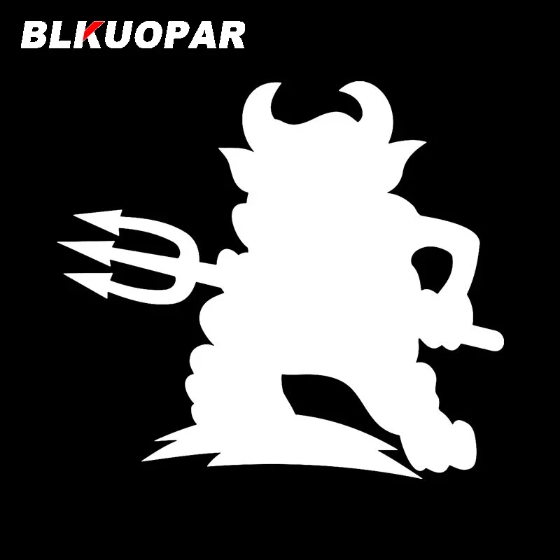 BLKUOPAR Red Devil Car Sticker Scratch-Proof Personality Graphics Fashionable Creative Sunscreen Die Cut Car Door Protector
