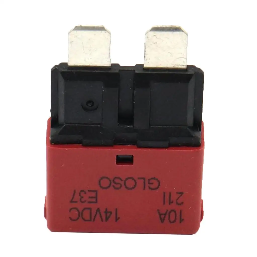 Circuit Breaker Small Blade Fuse 24V Resettable for Marine Boat Car -10A