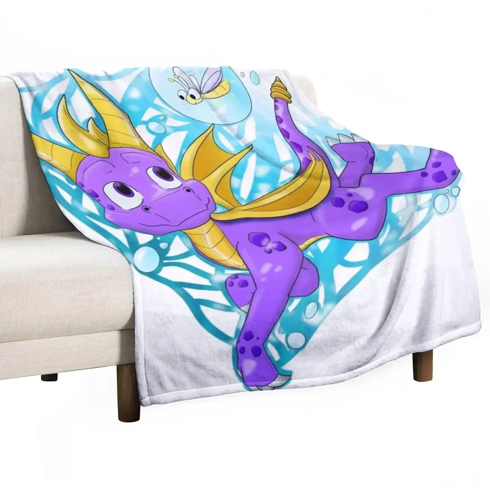 

Swim Spyro Throw Blanket manga Thin Sleeping Bag Blankets