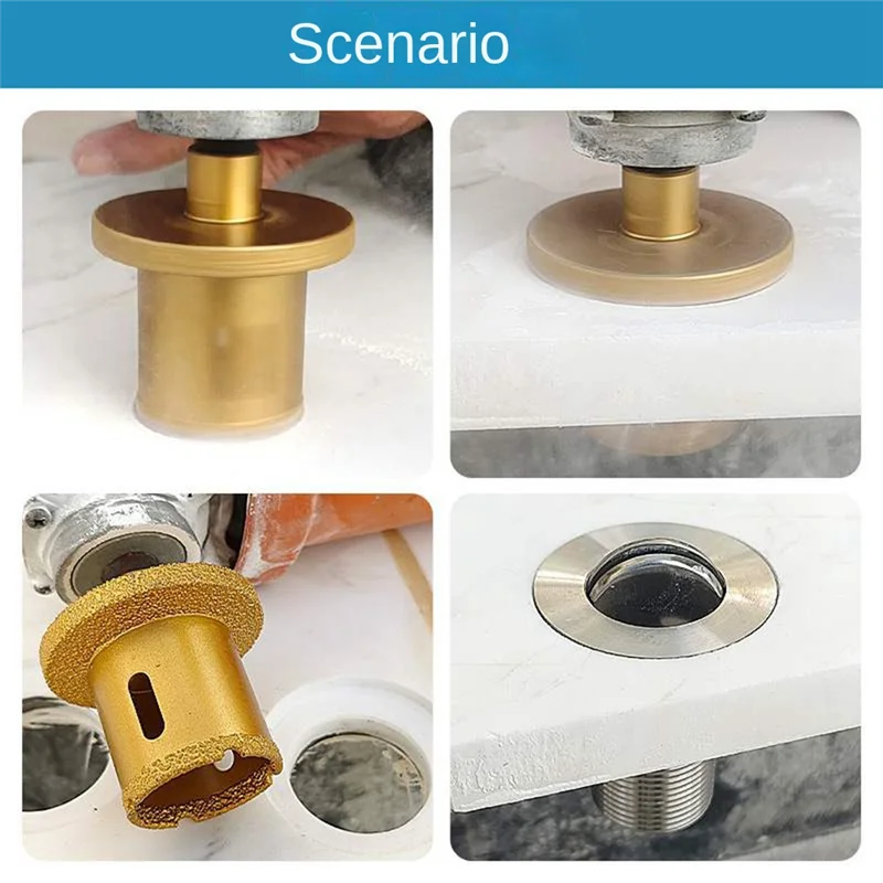 AF95-Hole Opener เครื่องบด เจาะ Bit Brazed Diamond Hole เจาะ Saw Core Bits สําหรับกระเบื้องหินอ่อน Hole Opener