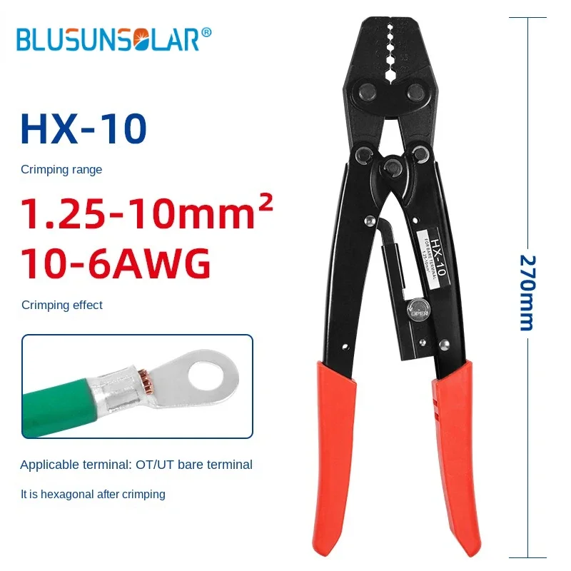 spine wheel tipo crimping alicadores para eletricista labor saving terminal crimping tools 25 10 mm2 106awg hx10 01