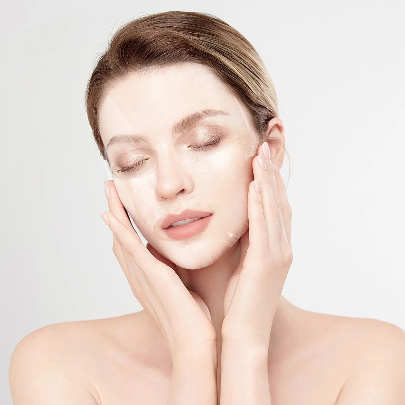 

400pcs Fresh-Preserving Mask Stickers Face Moisturizing Disposable Facial Sheet Masks Anti-Wrinkle Firming Transparent Cotton