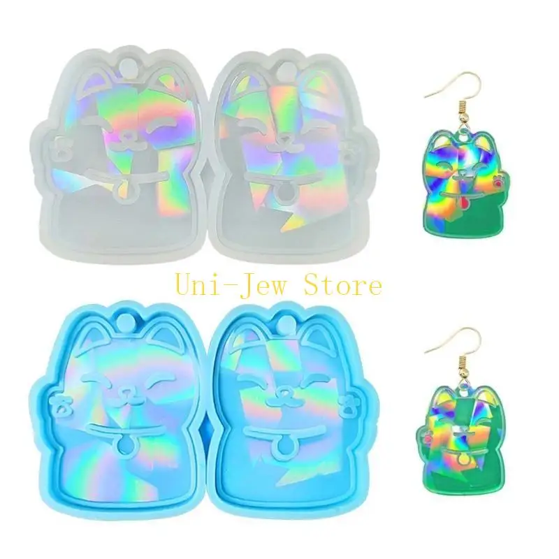 40GB Lucky Light Ornaments Silicone Epoxy Earrings Molds DIY Pendant Jewelry for Valentines Gift