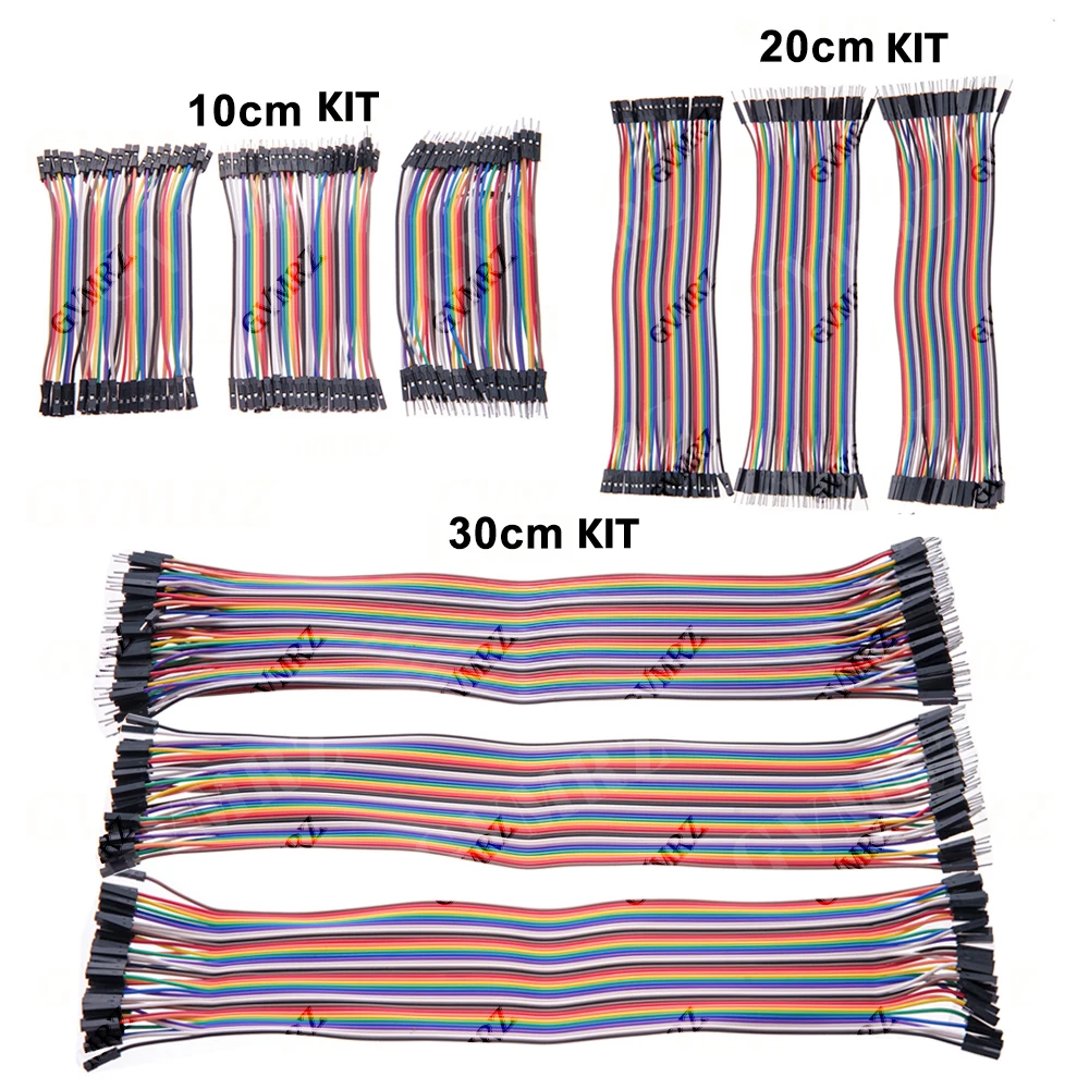10CM 20CM 30CM Dupont Line 40Pin Male to Male + Female to Female and Male to Female Jumper Wire Dupont Cable for Arduino DIY KIT