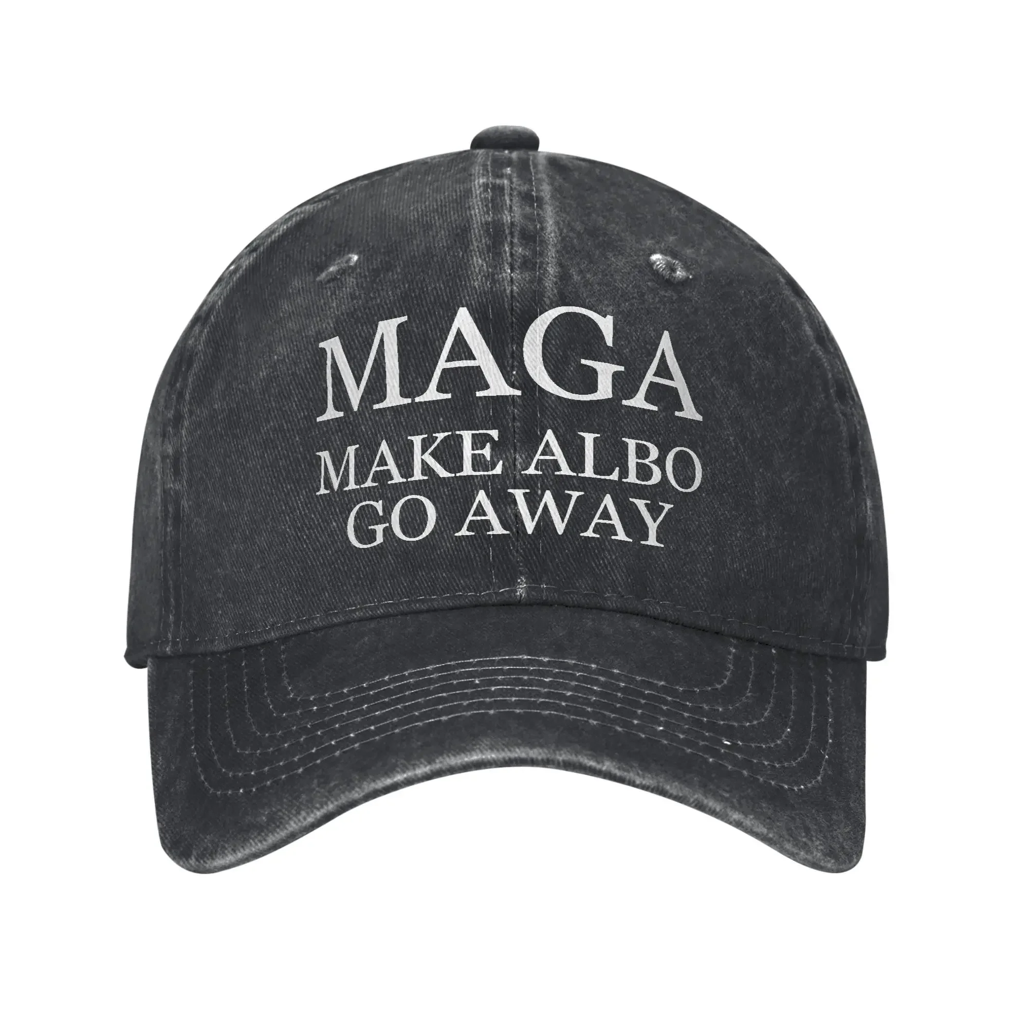 Винтажная бейсболка MAGA Make Albo Go Away, унисекс, джинсовая кепка от солнца с потертостями, австралийская поговорка, уличные всесезонные регулируемые шапки