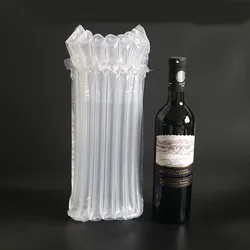 10Pcs Set Wine Bottle Protector Bubble Bags Air Column Buffer Bubble Bag Roll Film Protection Inflatable Packaging Bag
