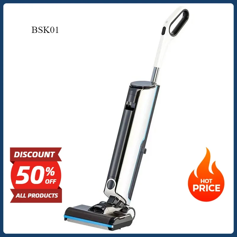 

Wireless Intelligent Self Cleaning Floor Scrubber Vacuum Mop Sweeping Machine 2 in 1 Cleaner