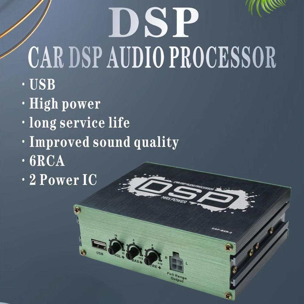 

Audio Digital Sound Processor Support APP Control Navigation Sound Quality Enhancement Effect 6-Channel Output Car Accessories