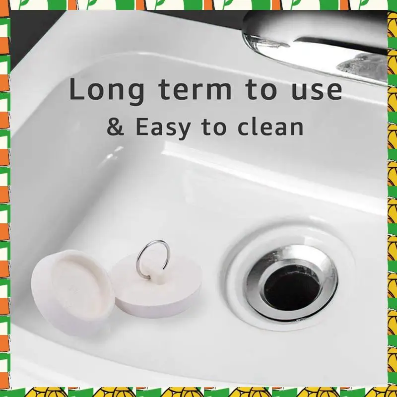 

Professional Tool 2Pcs 1 3/8In White Rubber Wash Basin Bathtub Plug Sink Plug Drain Pipe Plug Sink Plug Water Plug