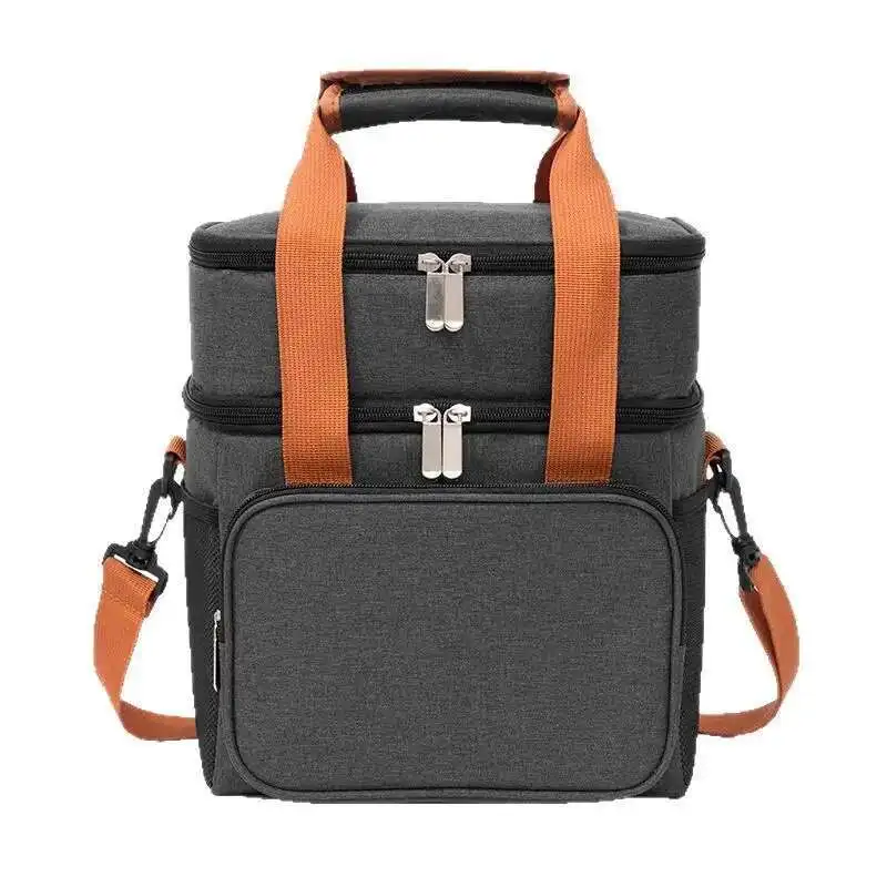 Shoulder Picnic Box Leak Proof Insulated Food Thermo Backpack Double Layers Cooler Bag Lunch Bags Outdoor Camping Refrigerator