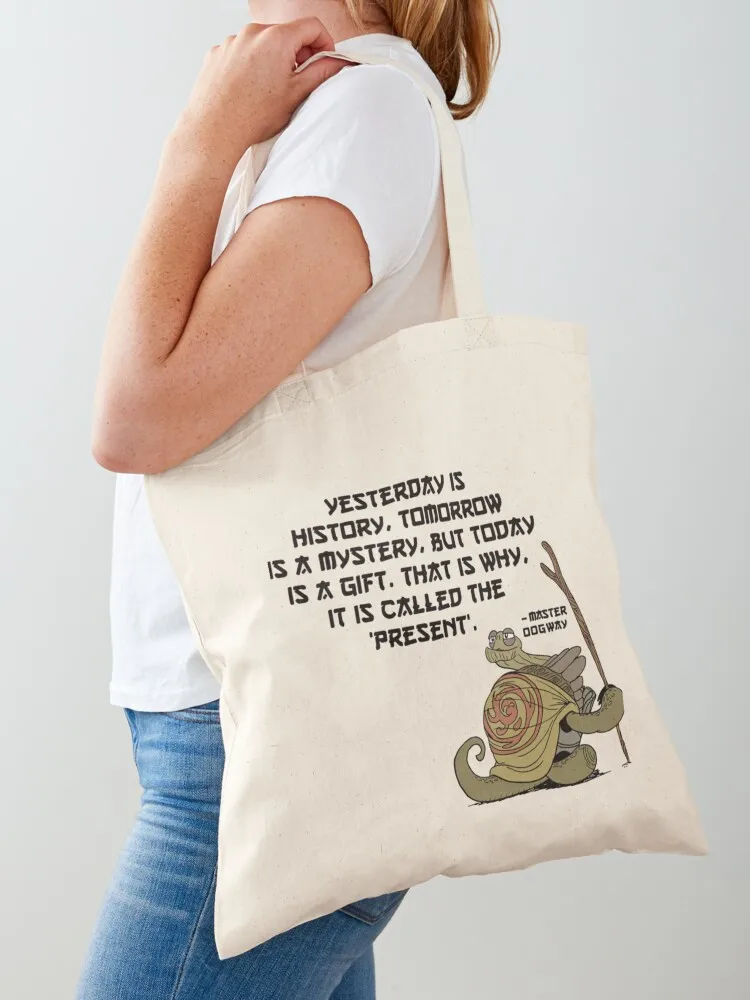 

Master Oogway Quote Tote Bag canvas bags Women bags hand bag Reusable bags