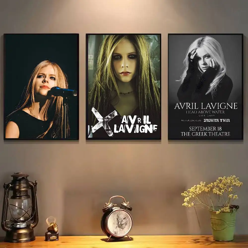 A-Avril Ramona Lavigne SINGER Poster HD art sticky wall waterproof