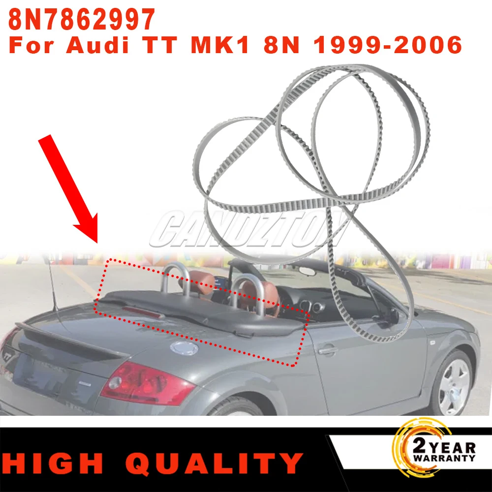 

1 шт. новый ветровой дефлектор на крышу, силовой зубчатый ремень, белый для Audi TT MK1 8N 1999-2006 Roadster, ремень ГРМ, автомобильные аксессуары 8N7862997