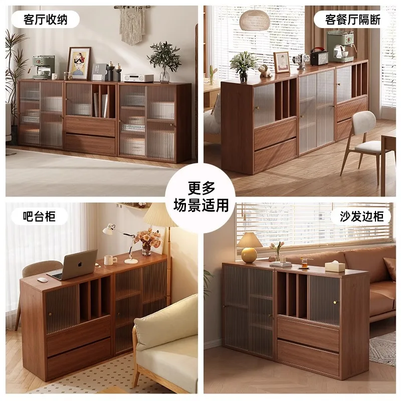 خزانة تخزين من الأرض إلى السقف على الحائط، خزانة مجمعة، خزانة كتب قصيرة مقاومة للغبار، منزلية #5