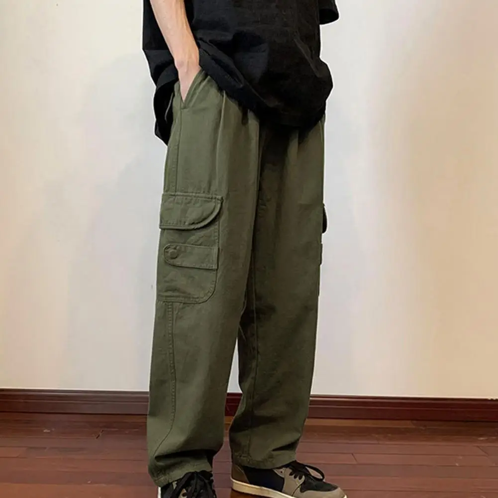 

Casual Baggy Cargo Pants With Pockets For Men Loose HipHop Male Trousers Straight Mens Black Green Cargos Trousers Outdoor 2023