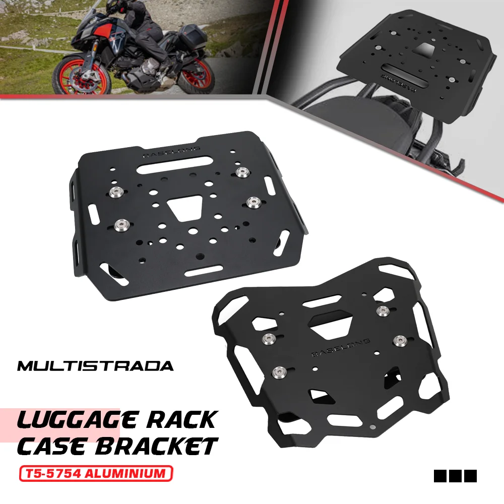 

FOR DUCATI MULTISTRADA V4 RALLY S PIKES PEAK FULL TRAVEL RADAR GRAND TOUR 2023-2024-2025 Rear Luggage Rack Top Case Mount Plate