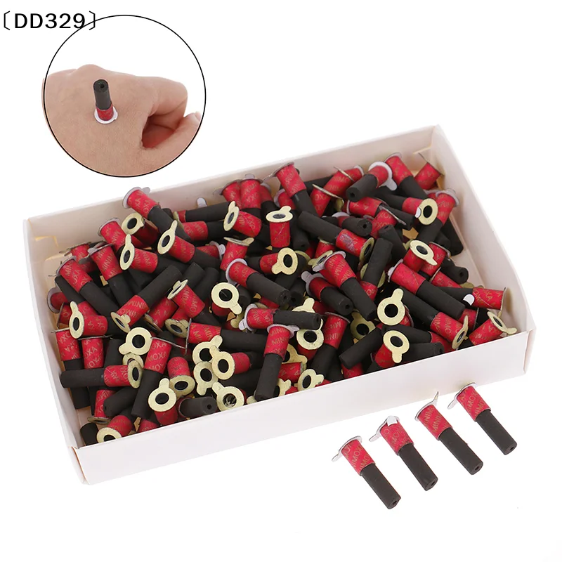 

1 коробка бездымных самоклеящихся трубок моксы для акупунктурного массажа, 180 шт. моксовых палочек [DD329]