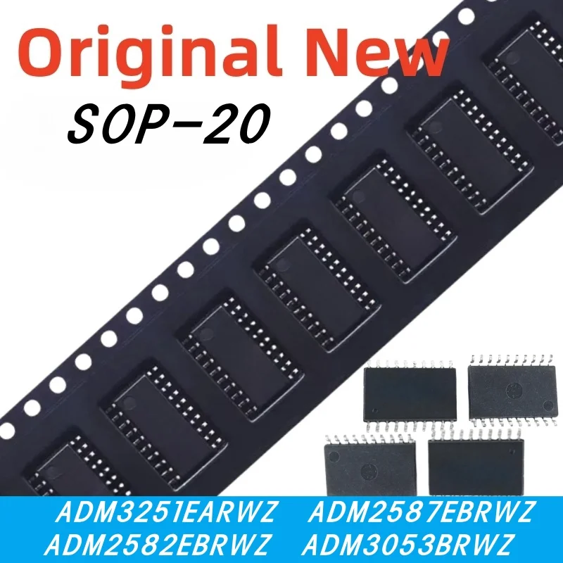 

1pcs 100% New ADM3251EARWZ ADM2587EBRWZ ADM2582EBRWZ ADM3053BRWZ ADM3251E ADM2587E ADM2582E ADM3053 sop-20 Chipset