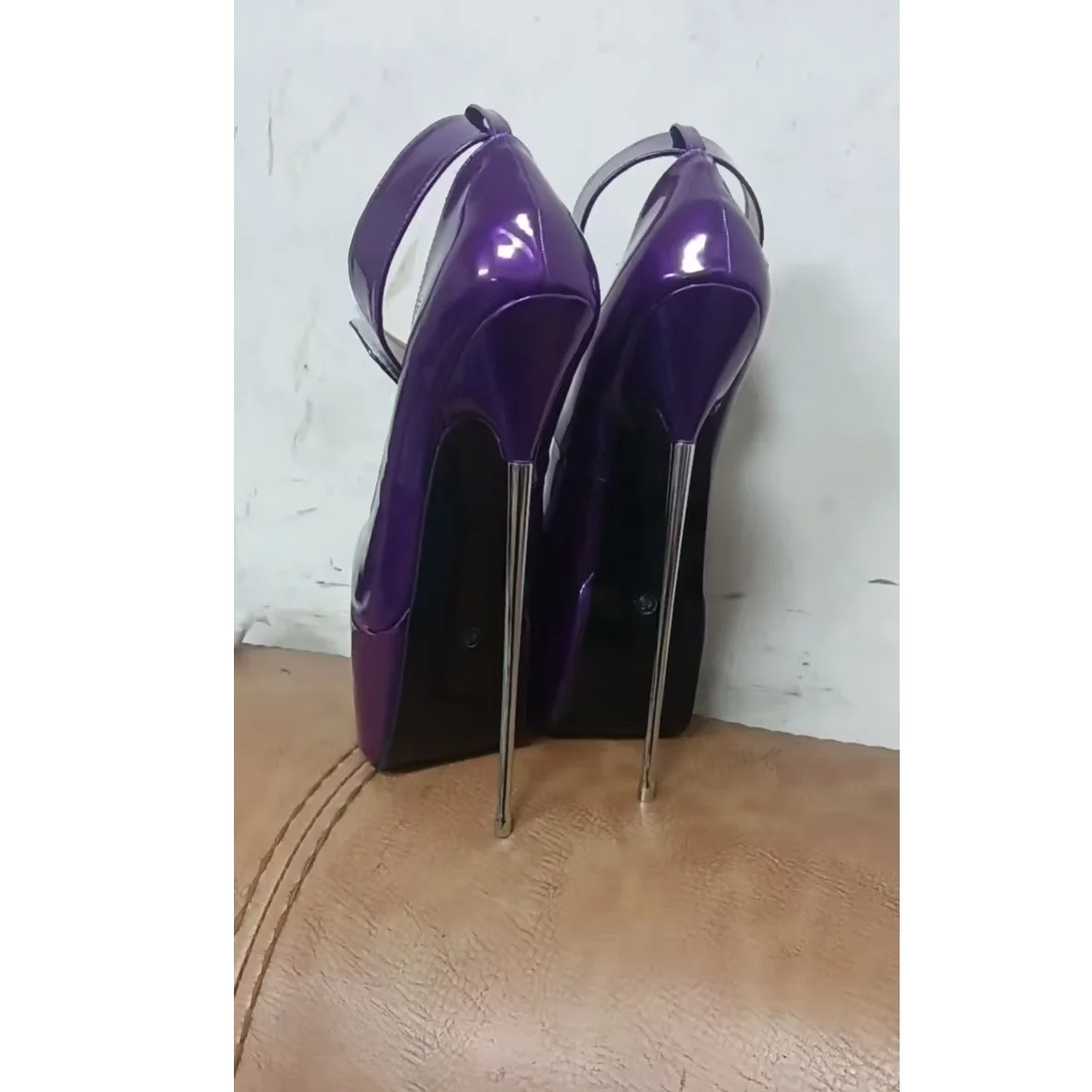 Roxo fivela plataforma fosco bombas fino salto alto apontou toe moda sexy 2024 verão tamanho grande mulher sapatos zapatillas mujer