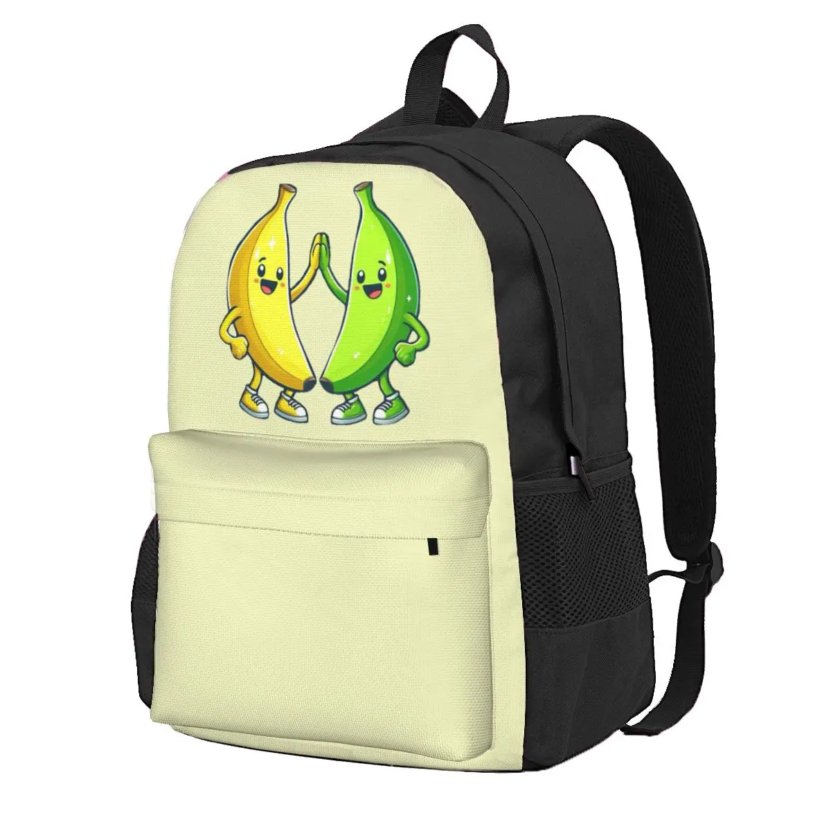

High 5 Bananas Student Backpack School Bag Hiking Travel Daypack for Men Women Fashion Bookbag Shoulder Bags