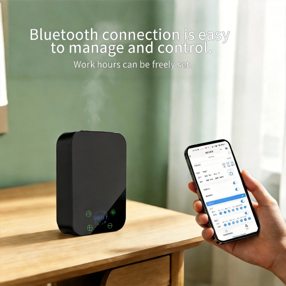 Ultra Quiet Bluetooth Fragrance  Aromatic Oil Diffuser  Home Air Freshener Machine Wall Hanging Essential Oil Diffuser For Hotel