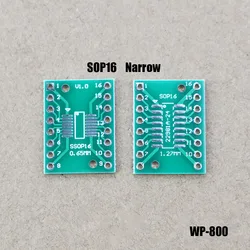 1PCS PCB Board Kit SMD Turn To DIP Adapter Converter Plate SOP MSOP SSOP16 TSSOP SOT23 8 10 14 16 20 28 SMT To DIP WP-800