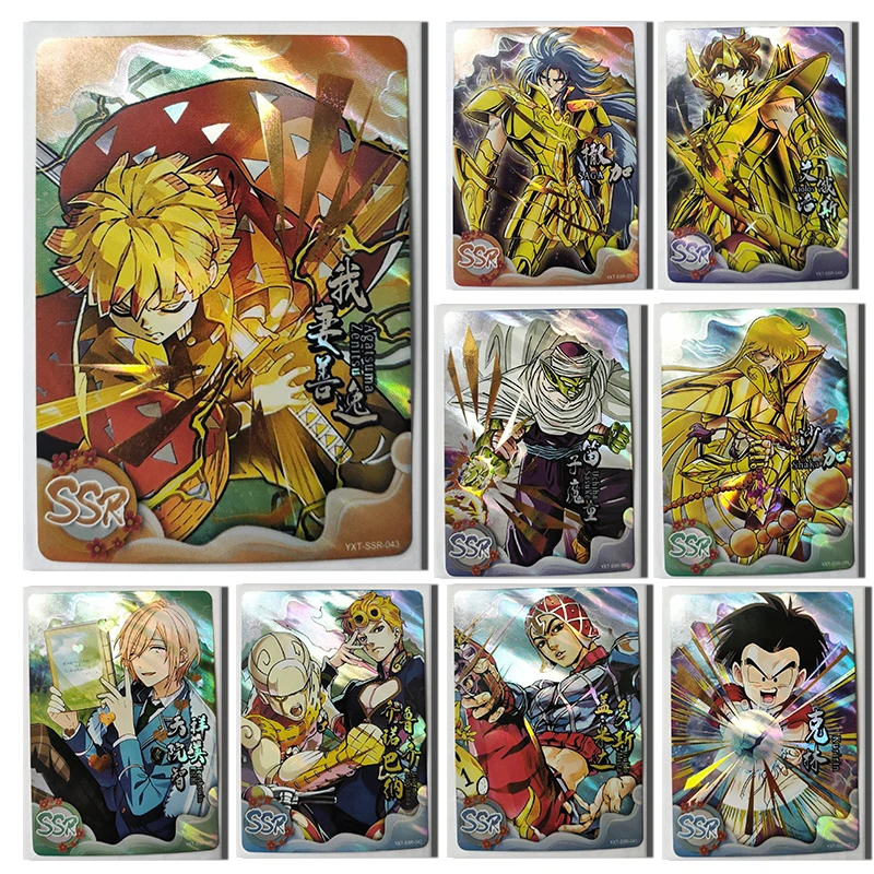 

Аниме Hero post SSR card ророноа Зоро Санджи Agatsuma Zenitsu Hashibira Inosuke Коллекция игрушек для мальчиков подарок на день рождения и Рождество