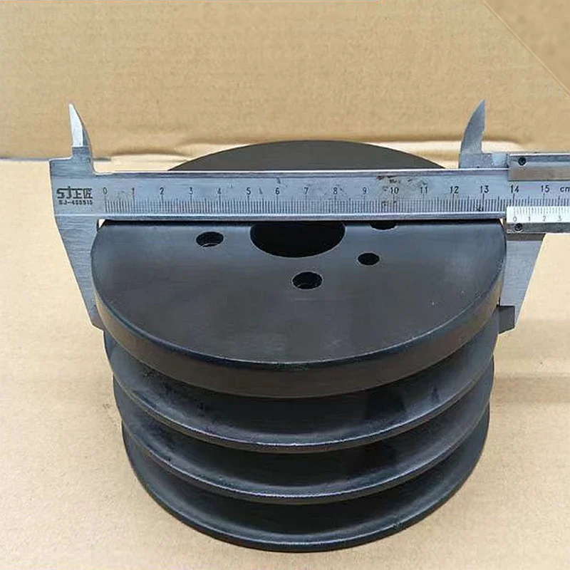 For excavator accessories Hitachi EX200-6 ZAX200-1 6BG1 engine water pump pulley with three grooves reduced by 14mm