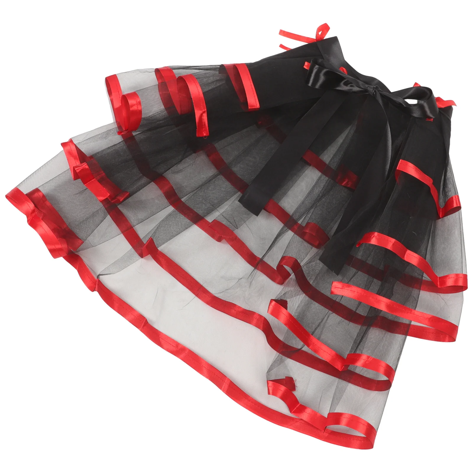 

Tie On Half Skirt Tulle Detachable Bustle For Women Steampunk Gothic Costume Prom Performance Wedding Party Halloween