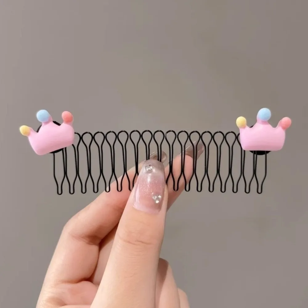 Presentes colorido coração pente de cabelo estrela arco pull-out u forma grampos de cabelo antiderrapante fio invisível hairhoop banda clipe acessórios de cabelo