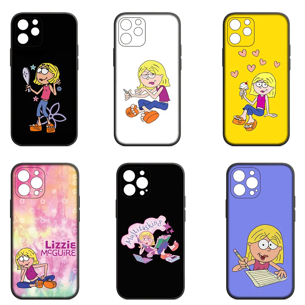 Lizzies McGuires Phone Cover Case for Apple iPhone 15 14 Plus 13 12 Mini Pro Max XR + 13Pro 14+ 15+ Funda Coque Soft Casing