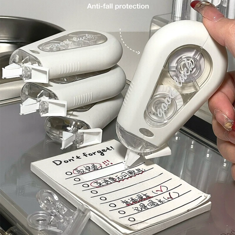 

5 шт., простая лента для коррекции белого цвета для детей, гладкая большая емкость, корректирующая лента против падения, студенческие канцелярские принадлежности