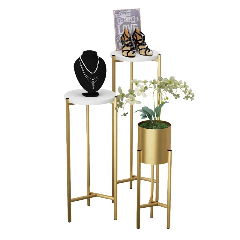 

customized.Two Tier Shoe Rack Displays Flower Decoration Shoes Display Stand Shoes Bag Display Shelf Retail Shop
