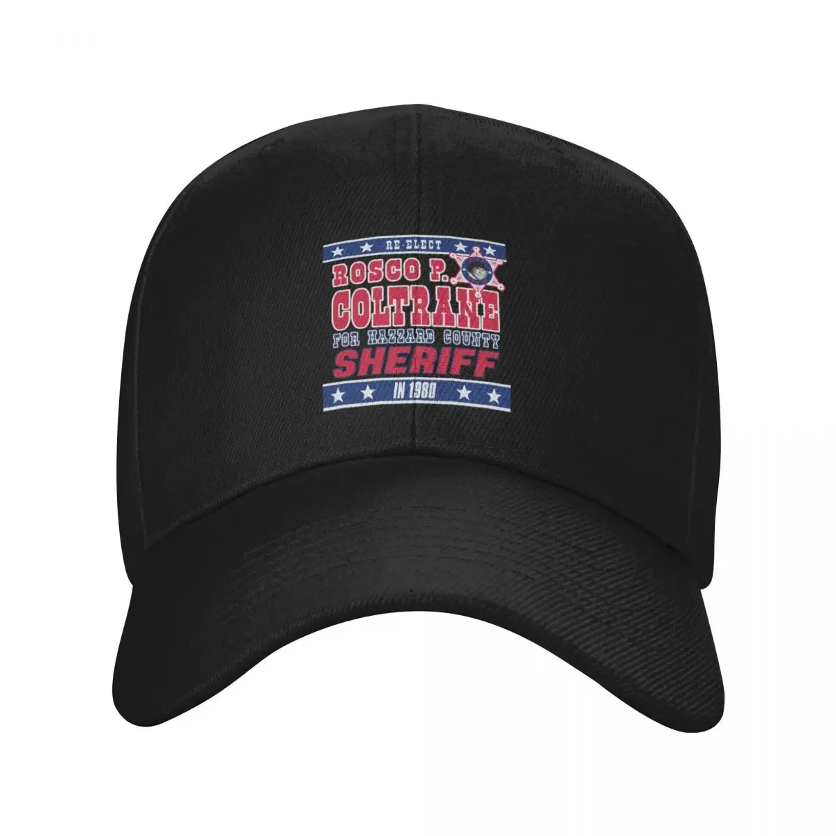 New Re-Elect Sheriff Rosco P. Coltrane Baseball Cap Visor western Hat Big Size  Women Caps Men's
