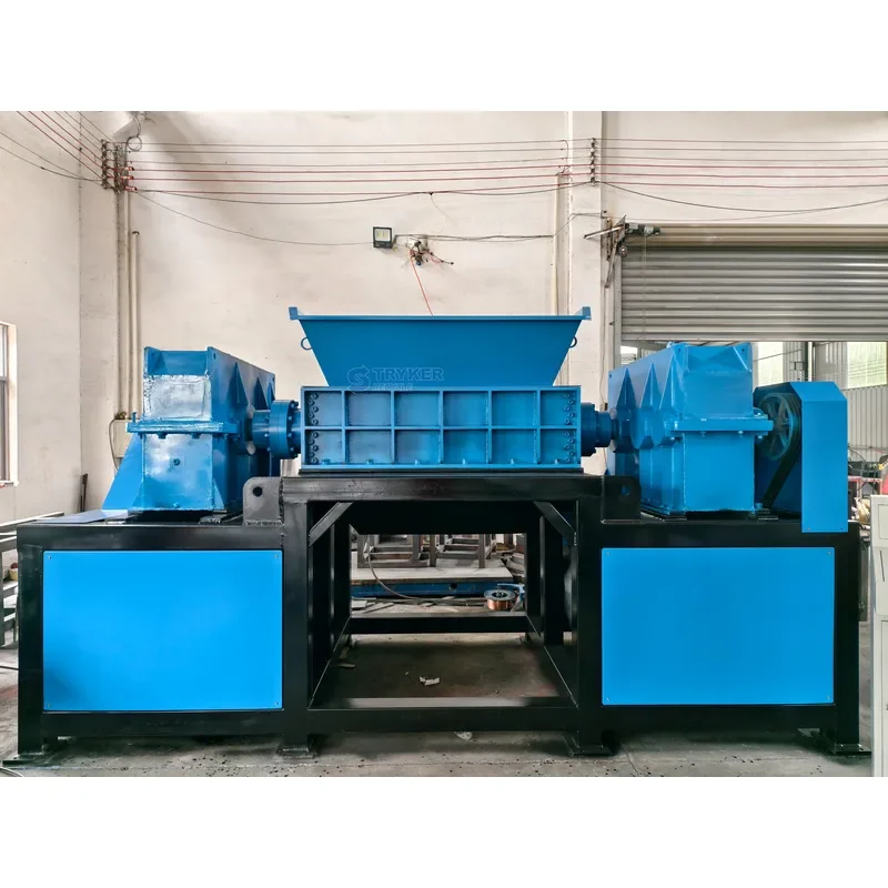 Recycling Machine 2026 Solid Waste Derived Fuel (RDF) Production Line Double Shaft Shredding Machine 30KW*2 Motor Stainless