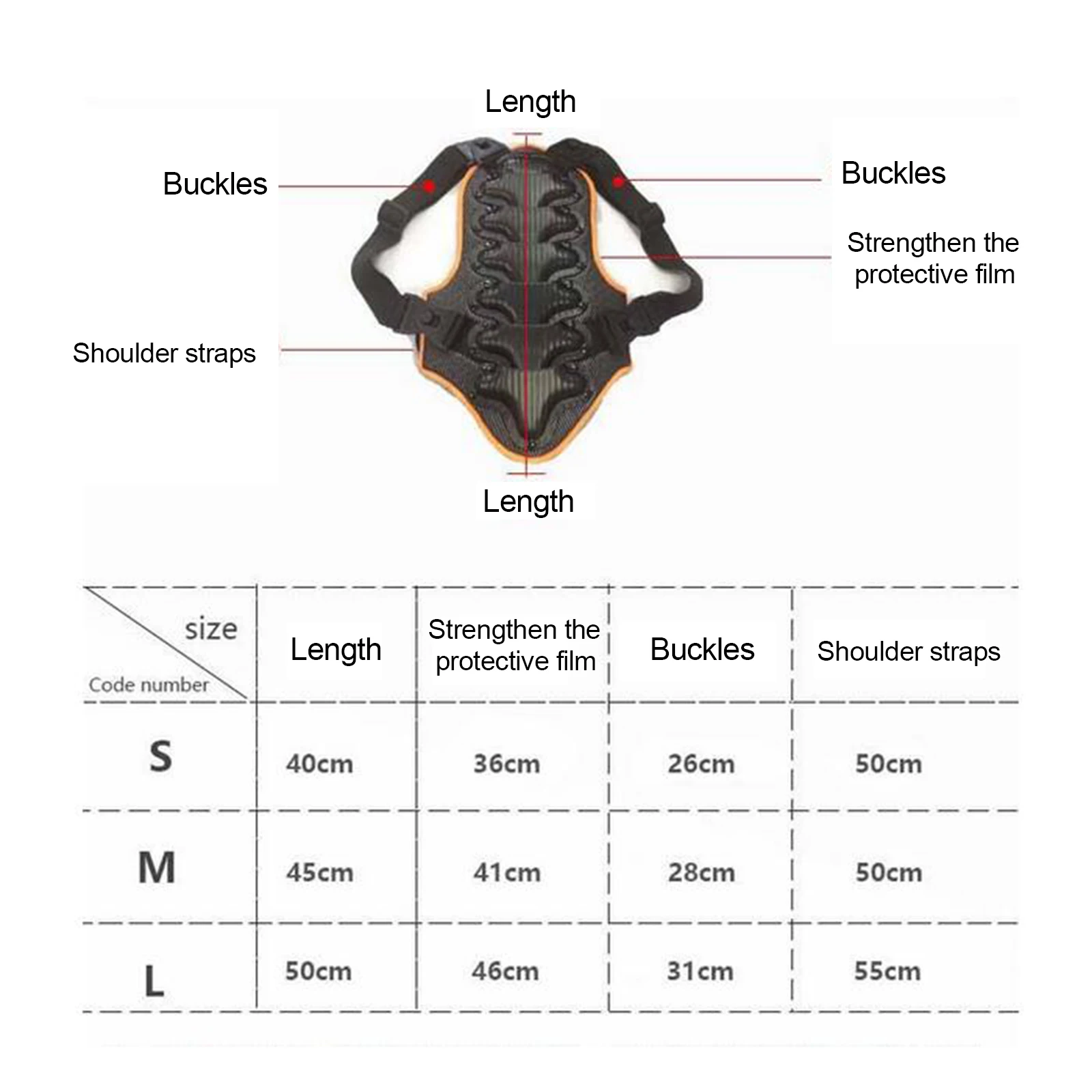 Picture 6: Children Back protector Protective Thickened for Outdoor Snowboarding Mountain Bike Cycling Skiing