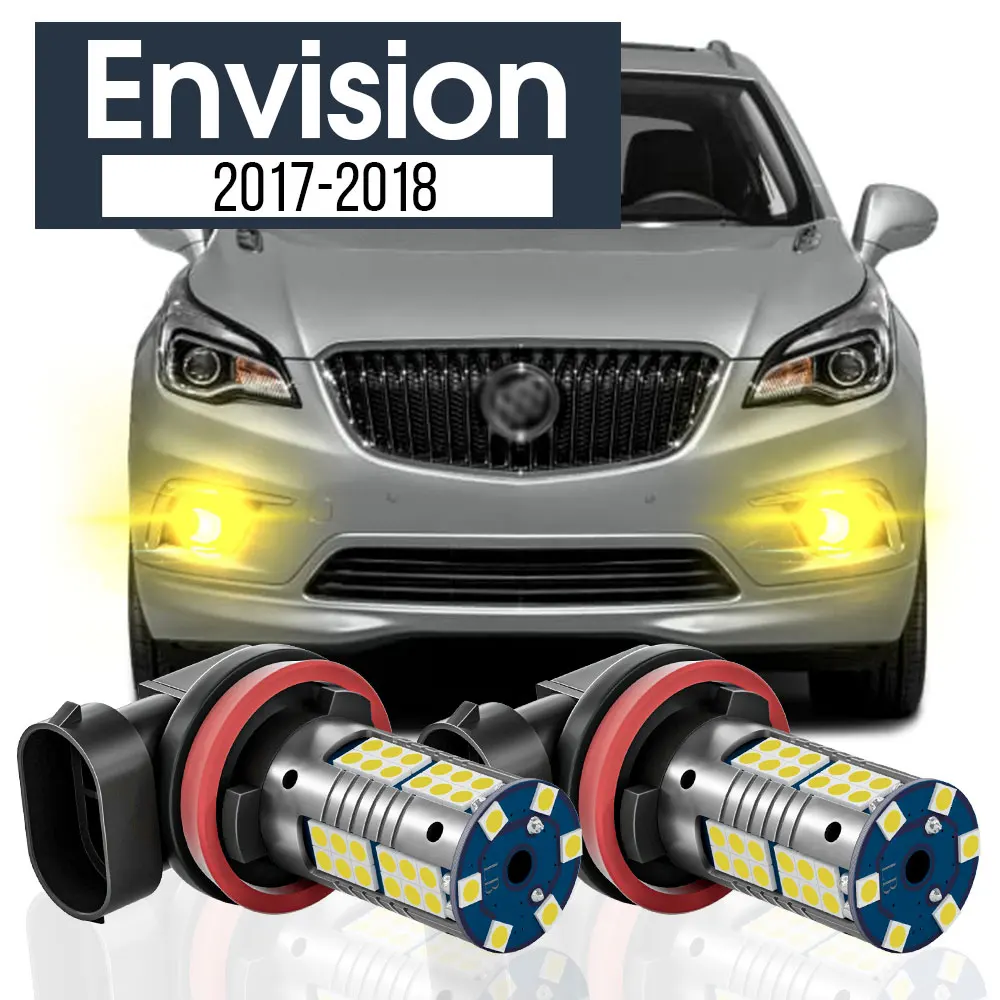 

2pcs LED Fog Light Lamp Blub Canbus Accessories For Buick Envision 2017 2018