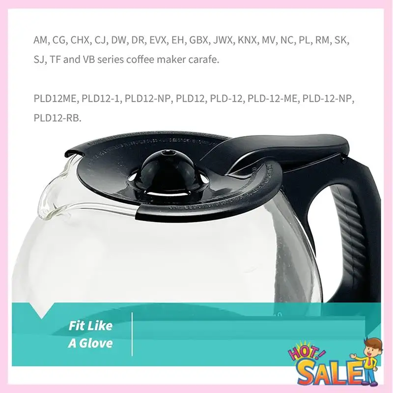 Mr Coffee 12 컵 유리 커피 포트 용 A88X 2 팩 교체 뚜껑 2Pcs 커피 교체 냄비 뚜껑 커피 포트 액세서리