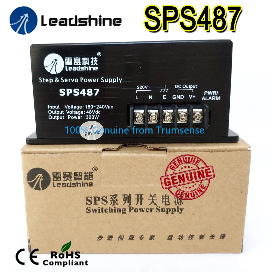 

Genuine Leadshine SPS487 Ultra Compact 48 VDC / 7A Unregulated Switch Power Supply with 180-250 VAC Input