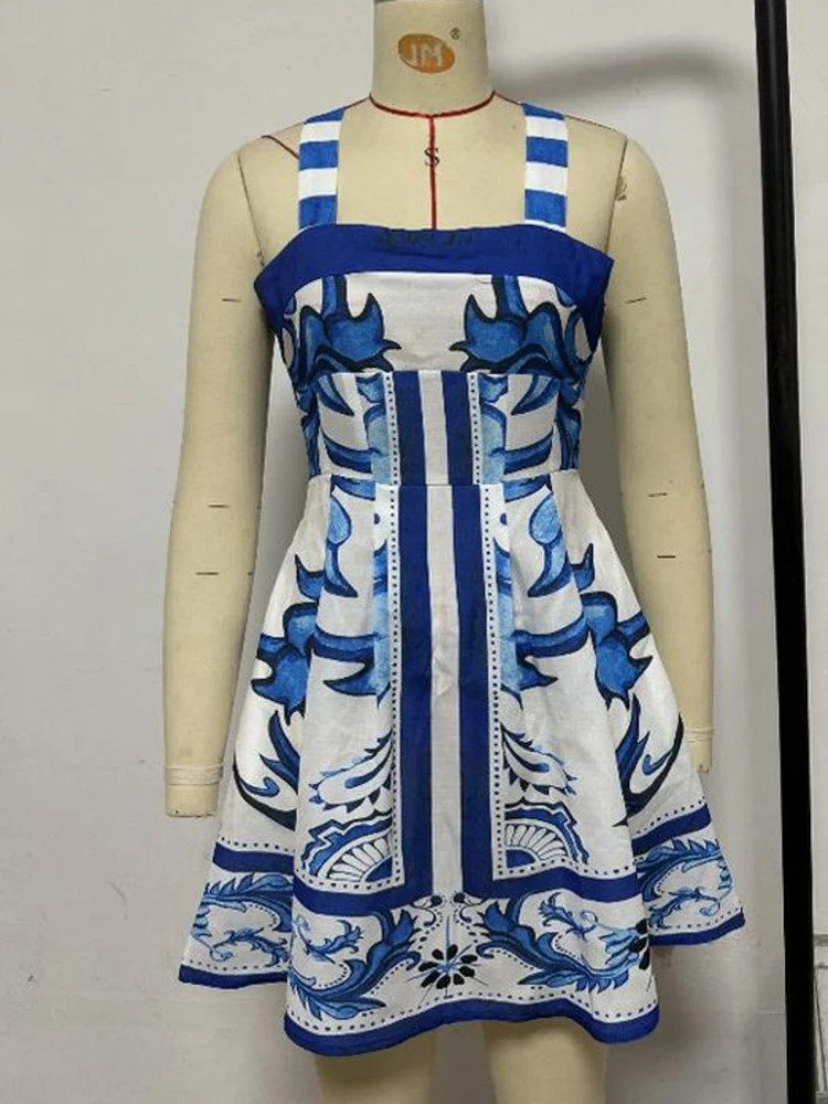 Été couverture Ups femmes maillot de bain Spaghetti sangle Robes maillot de bain 2026 nouvelle fleur imprimé plage vacances Mini Robes couverture